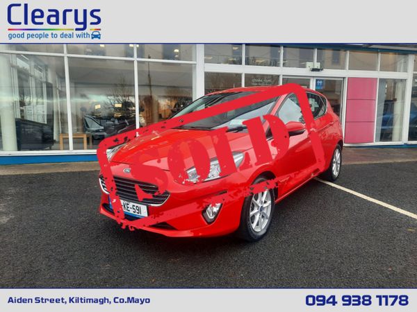 Ford Fiesta Hatchback, Diesel, 2018, Red