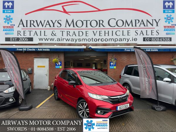 Honda Fit Hatchback, Petrol Hybrid, 2018, Red