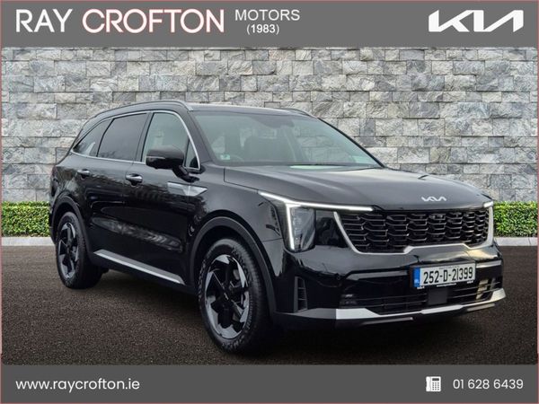 Kia Sorento SUV, Petrol Plug-in Hybrid, 2025, Black