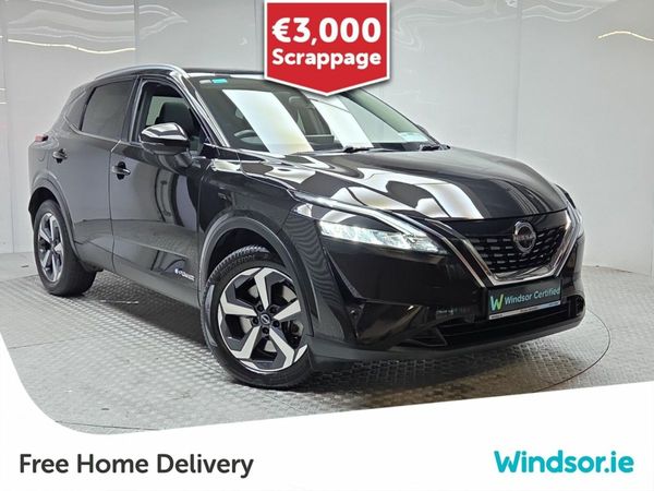 Nissan Qashqai MPV, Petrol Hybrid, 2023, Black