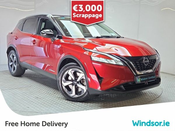 Nissan Qashqai MPV, Petrol Hybrid, 2024, Red