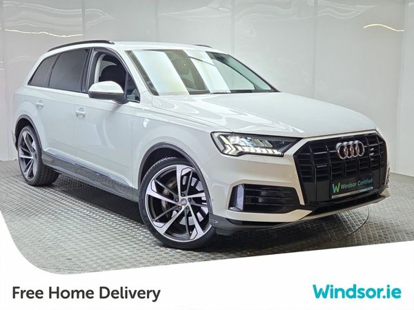 Audi Q7 SUV, Petrol Plug-in Hybrid, 2021, White
