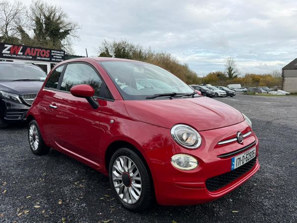 Fiat 500 Hatchback, Petrol, 2017, Red