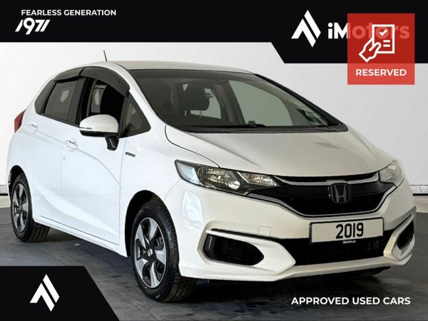 Honda Fit Hatchback, Petrol Hybrid, 2019, White