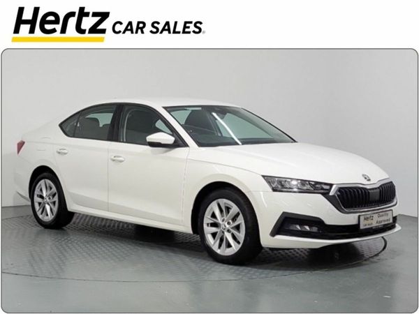 Skoda Octavia Saloon, Petrol Hybrid, 2024, White