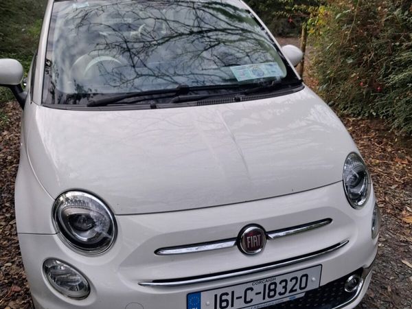 Fiat 500 Hatchback, Petrol, 2016, White