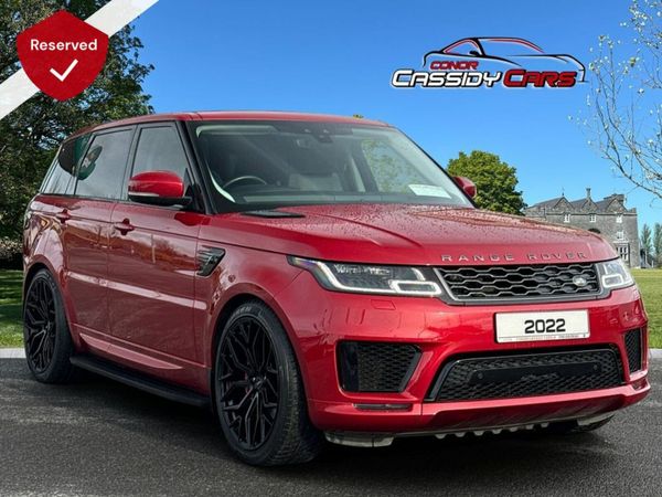 Land Rover Range Rover Sport Estate, Petrol Hybrid, 2022, Red