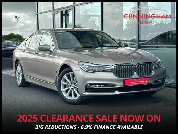 BMW 7-Series Saloon, Petrol Plug-in Hybrid, 2017, Silver