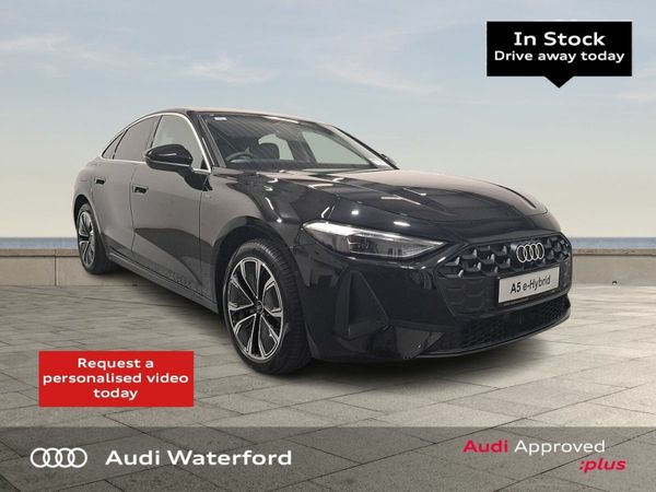 Audi A5 Saloon, Petrol Plug-in Hybrid, 2026, Black