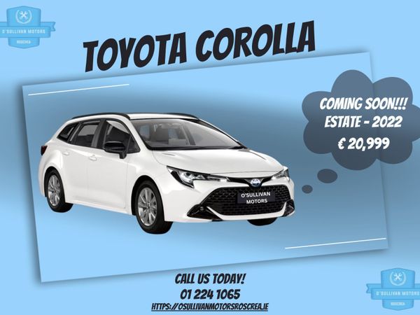 Toyota Corolla Estate, Petrol Hybrid, 2022, Blue