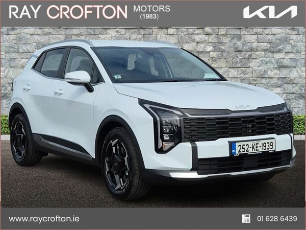 Kia Sportage SUV, Diesel Hybrid, 2025, White