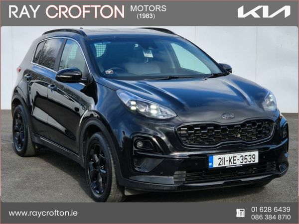 Kia Sportage SUV, Diesel Hybrid, 2021, Black