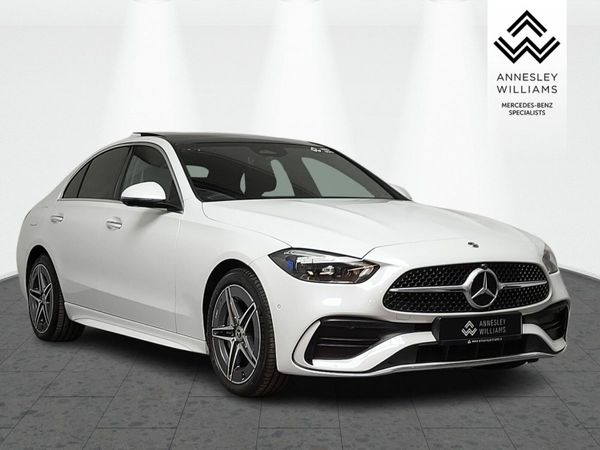 Mercedes-Benz C-Class Saloon, Petrol Plug-in Hybrid, 2023, White