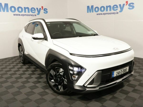 Hyundai KONA SUV, Petrol Hybrid, 2024, White