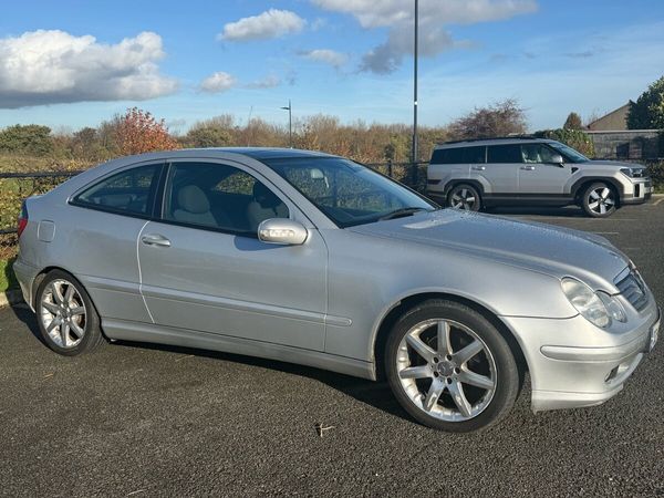 Mercedes-Benz C-Class Coupe, Petrol, 2002, Silver