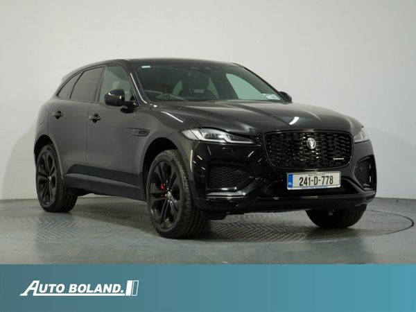 Jaguar F-Pace SUV, Petrol Plug-in Hybrid, 2024, Black