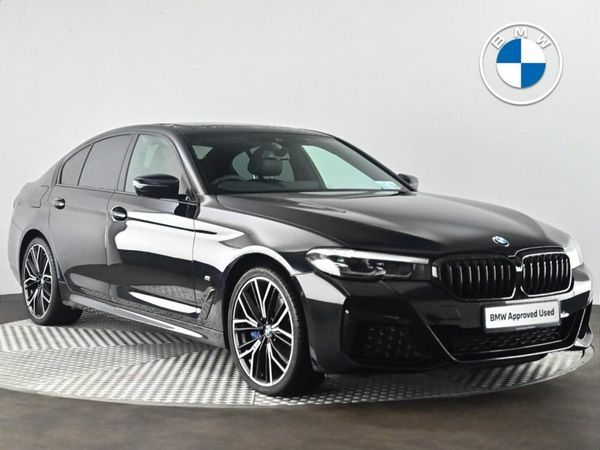 BMW 5-Series Saloon, Petrol Plug-in Hybrid, 2021, Black