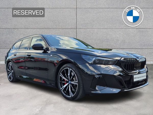 BMW 5-Series Estate, Petrol Plug-in Hybrid, 2025, Black