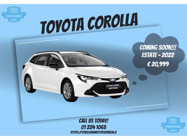 Toyota Corolla Estate, Petrol Hybrid, 2022, Blue