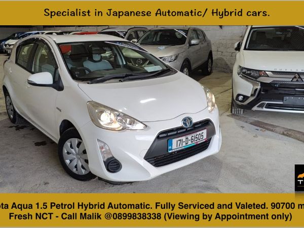 Toyota Aqua Hatchback, Petrol Hybrid, 2017, White