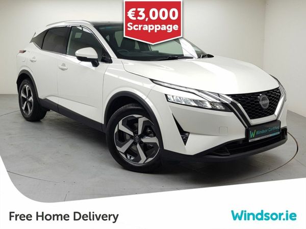 Nissan Qashqai MPV, Petrol Hybrid, 2024, White