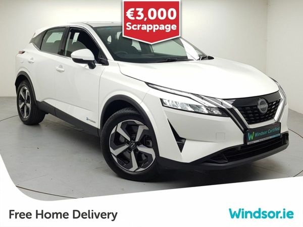 Nissan Qashqai MPV, Petrol Hybrid, 2024, White