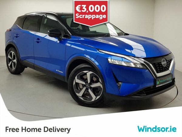 Nissan Qashqai MPV, Petrol Hybrid, 2023, Blue