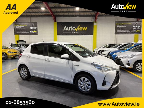 Toyota Vitz Hatchback, Petrol Hybrid, 2019, White