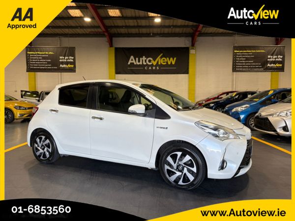 Toyota Vitz Hatchback, Petrol Hybrid, 2019, White