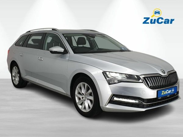 Skoda Superb Estate, Petrol Hybrid, 2023, Silver