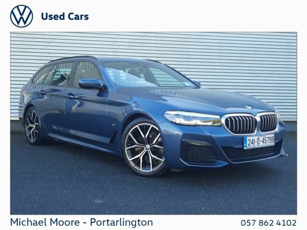 BMW 5-Series Estate, Diesel, 2024, Blue