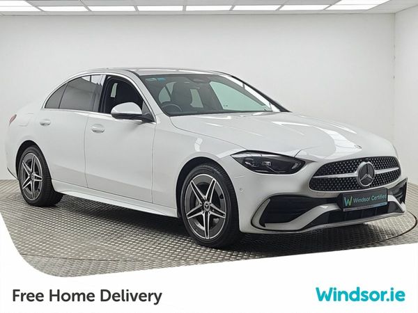 Mercedes-Benz C-Class Saloon, Petrol Plug-in Hybrid, 2023, White