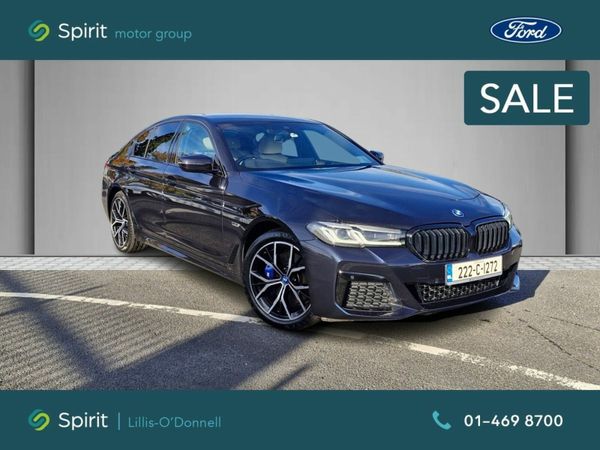 BMW 5-Series Saloon, Petrol Plug-in Hybrid, 2022, Black