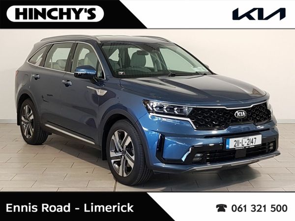 Kia Sorento SUV, Petrol Plug-in Hybrid, 2021, Blue