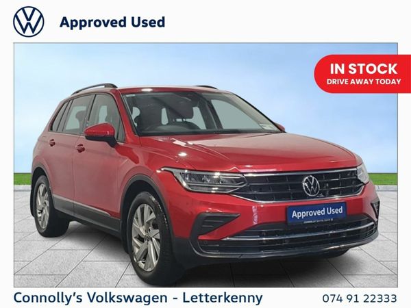 Volkswagen Tiguan SUV, Diesel, 2021, Red