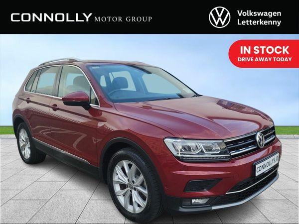Volkswagen Tiguan SUV, Diesel, 2019, Red