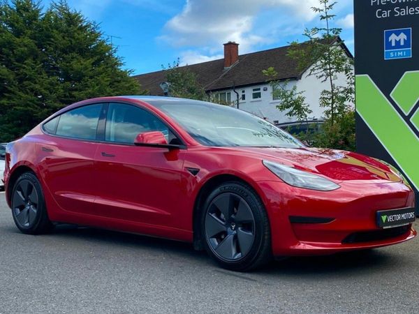 Tesla Model 3 Saloon, Electric, 2022, Red