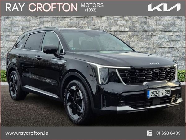 Kia Sorento SUV, Petrol Plug-in Hybrid, 2025, Black