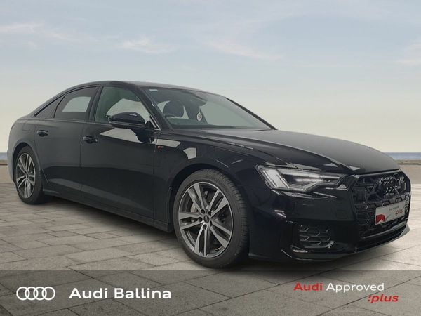 Audi A6 Saloon, Petrol Hybrid, 2025, Black