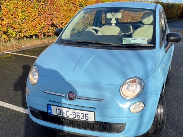 Fiat 500 Hatchback, Petrol, 2013, Blue