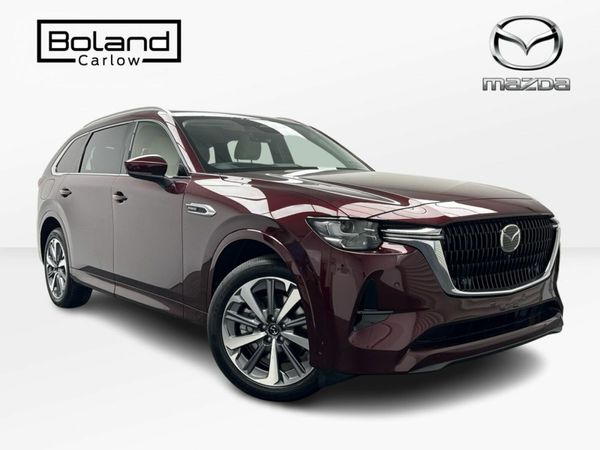 Mazda CX-80 SUV, Petrol Plug-in Hybrid, 2026, Red