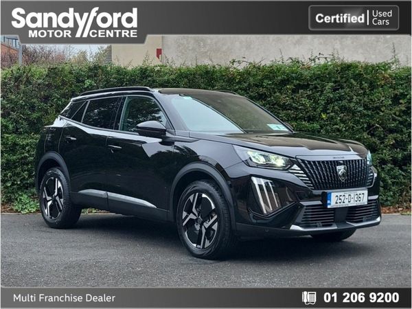 Peugeot 2008 SUV, Petrol Hybrid, 2025, Black