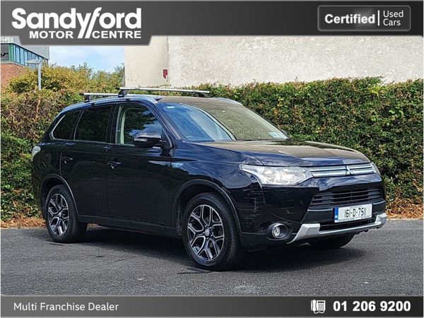 Mitsubishi Outlander SUV, Petrol Plug-in Hybrid, 2016, Black