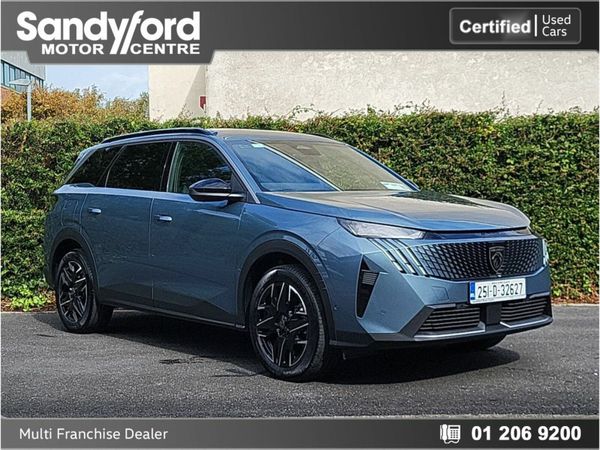 Peugeot 5008 SUV, Petrol Hybrid, 2025, Blue