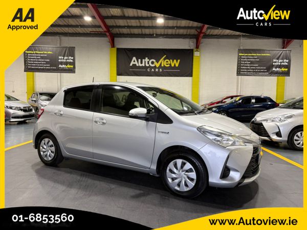 Toyota Vitz Hatchback, Petrol Hybrid, 2019, Silver