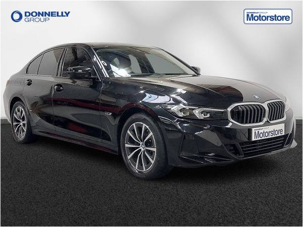 BMW 3-Series Saloon, Petrol Hybrid, 2023, Black