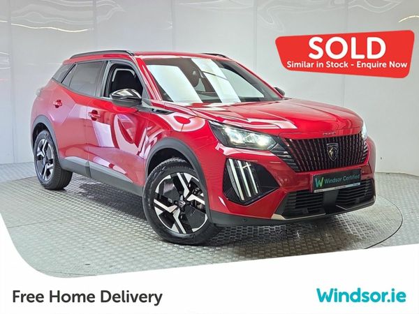 Peugeot 2008 SUV, Electric, 2024, Red