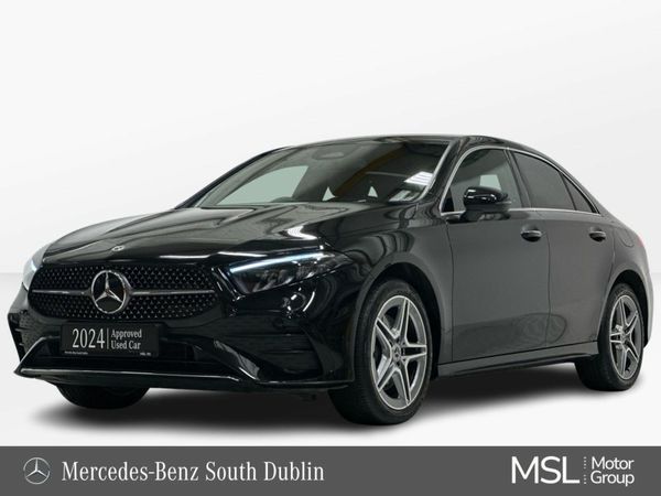Mercedes-Benz A-Class Saloon, Petrol Plug-in Hybrid, 2024, Black