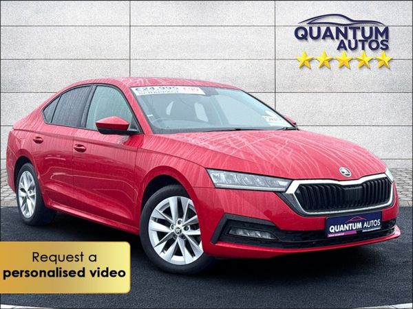 Skoda Octavia Hatchback, Petrol Plug-in Hybrid, 2022, Red