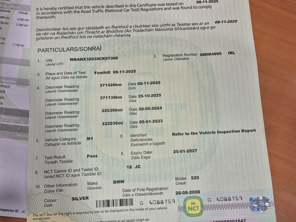 BMW 5-Series Saloon, Diesel, 2008, Silver